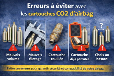Erreurs fr�quentes avec les cartouches CO2 d�airbag : ce qu�il faut absolument �viter